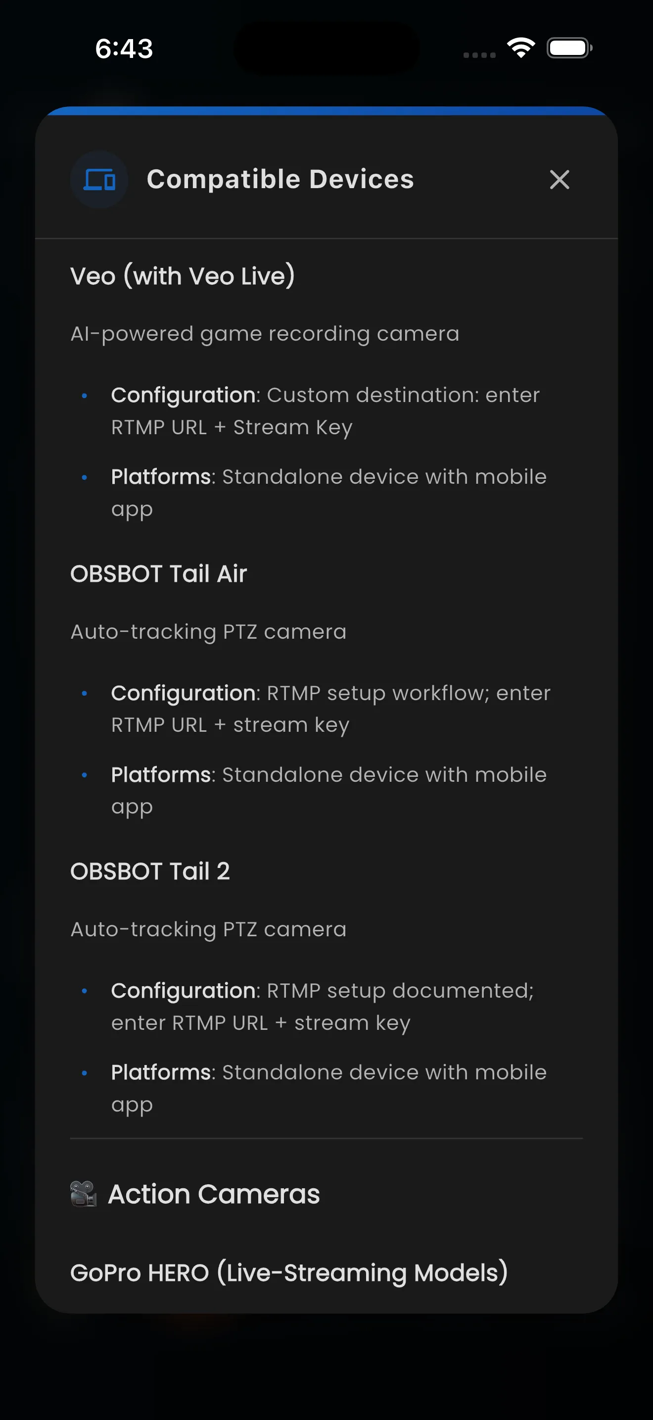 Compatible Devices