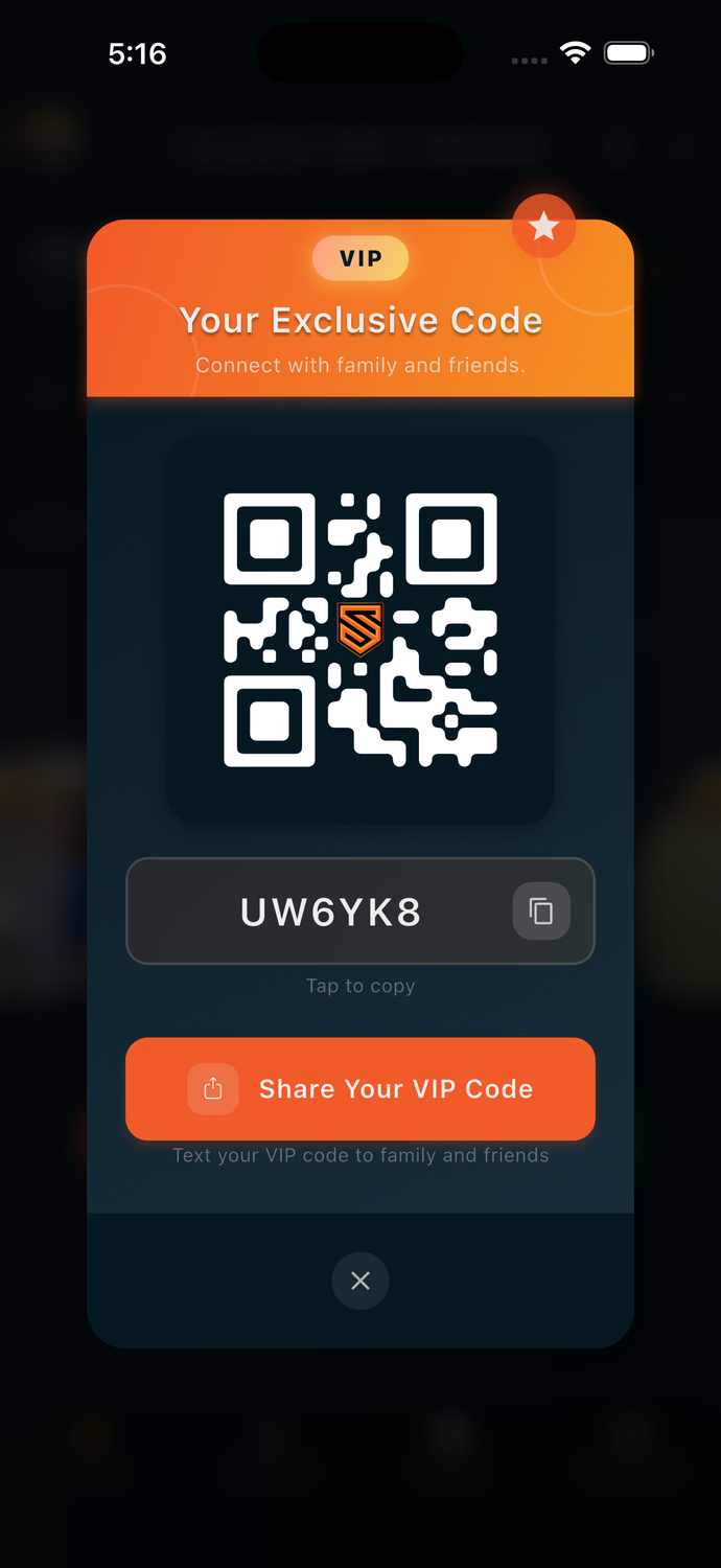 VIP Code Sharing
